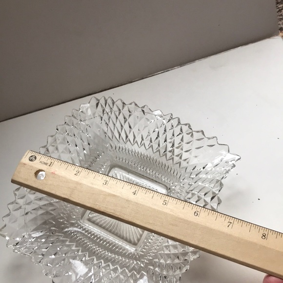 Depression Glass candy dish. - Picture 2 of 9